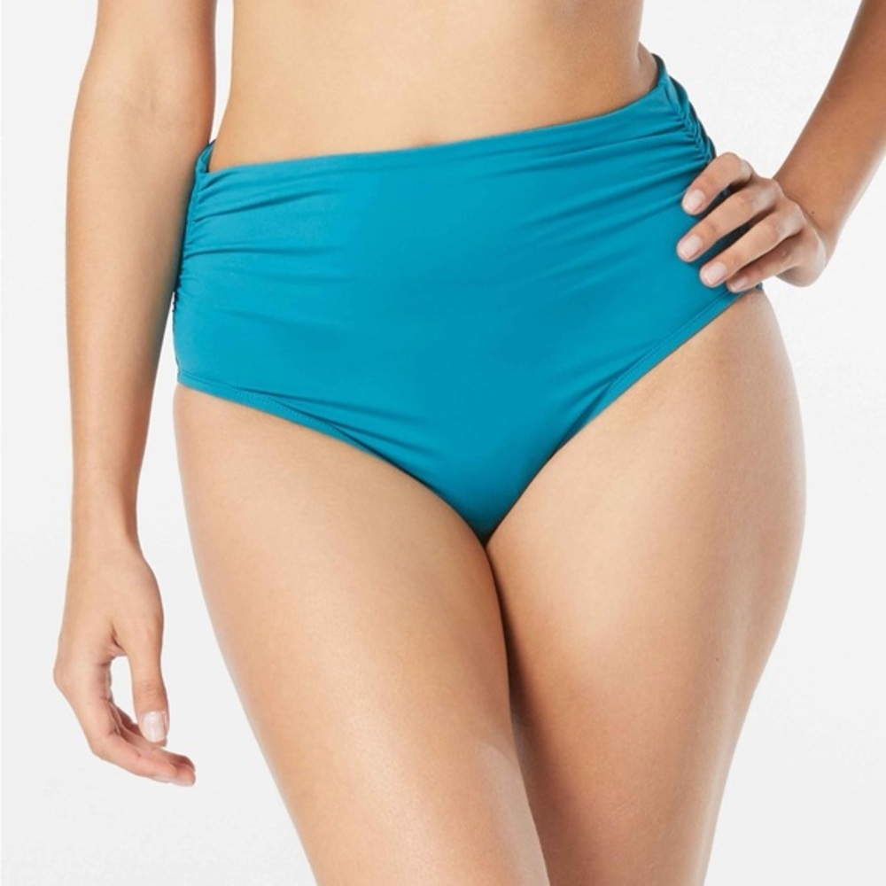 Coco Reef Impulse Rollover‎ Bikini Bottom Classic Solids NWT Teal Cove